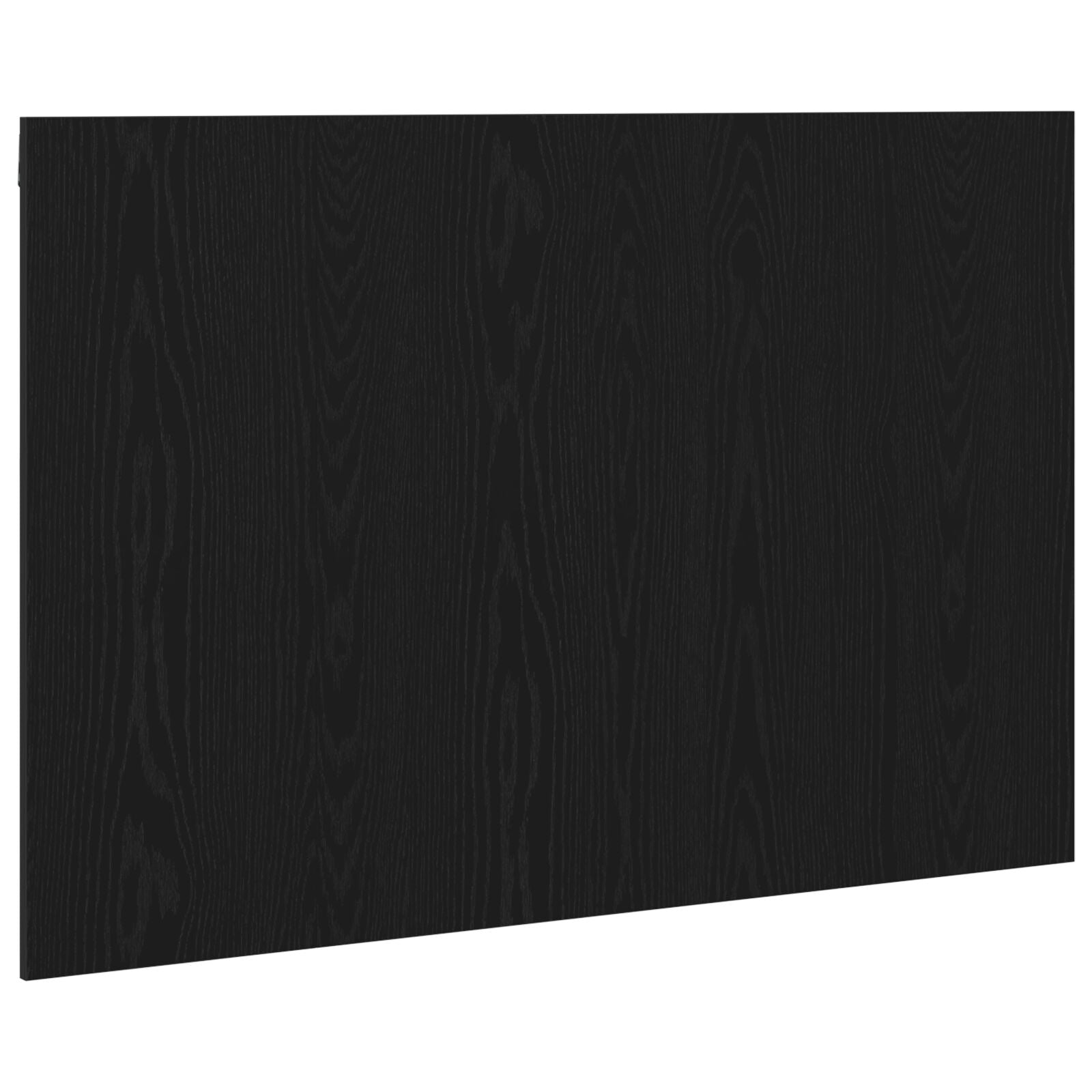 Seng Hovedgærde Sort Eg 120x1,5x80 cm Konstrueret Træ