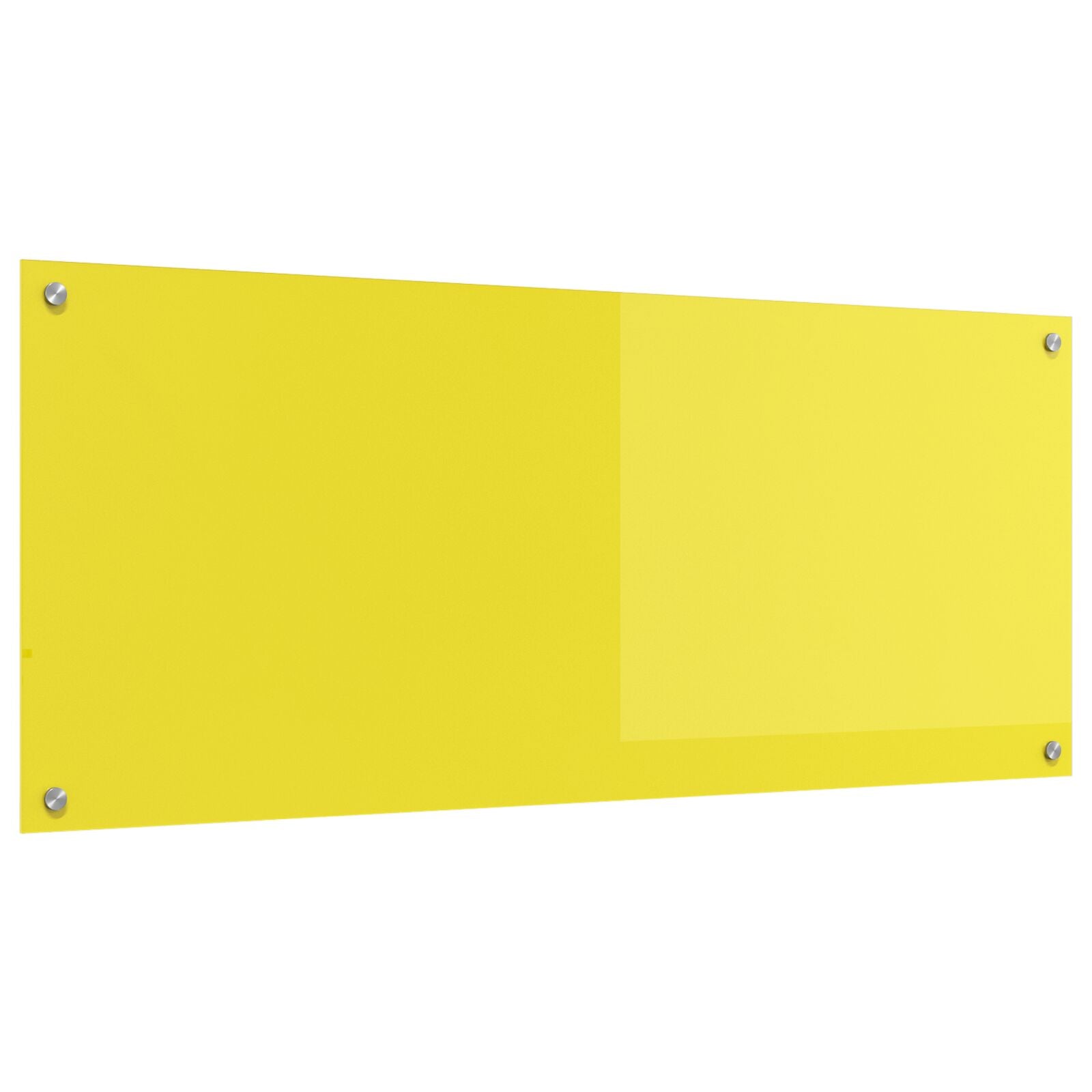 Køkken Backsplash Gul 120x50x0,6 cm Tempereret Glas
