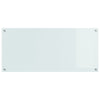 Køkken Backsplash Hvid 110x50x0,6 cm Tempereret Glas