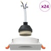 indbygningsspots 24 stk Firkantet GU10 Hvid 91x91 mm