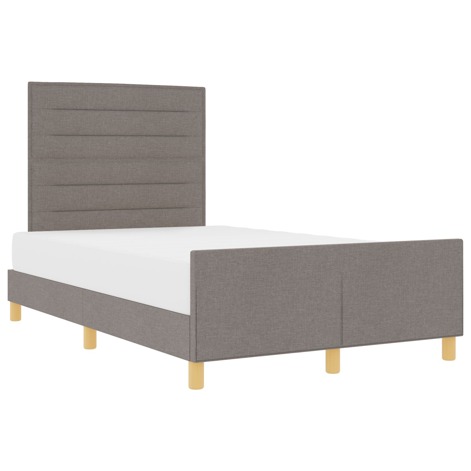 Sengebund Taupe 120x200 cm Stof