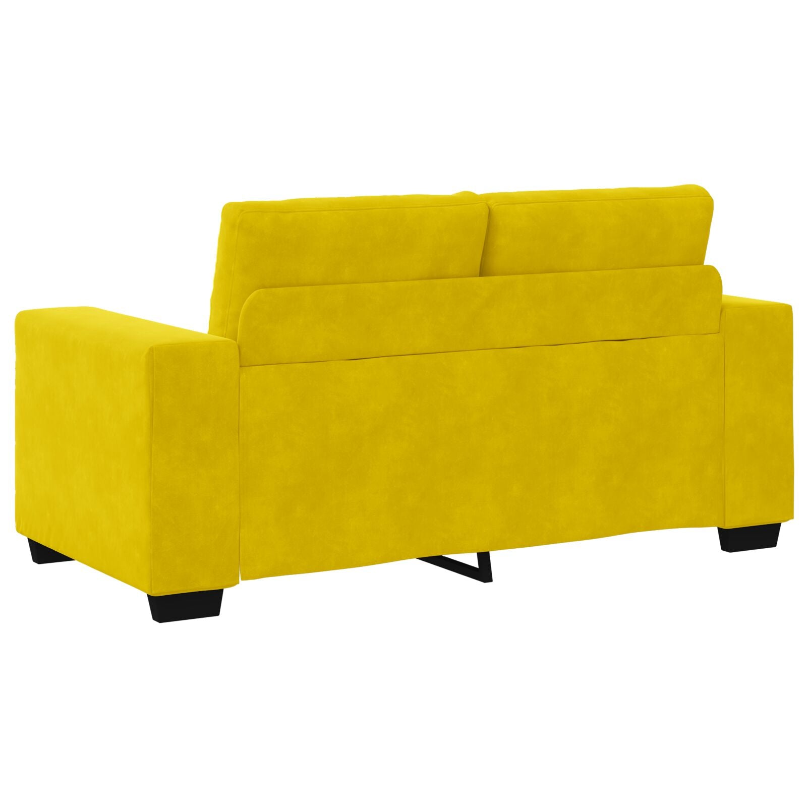 elskovssofa 120 cm fløjl gul
