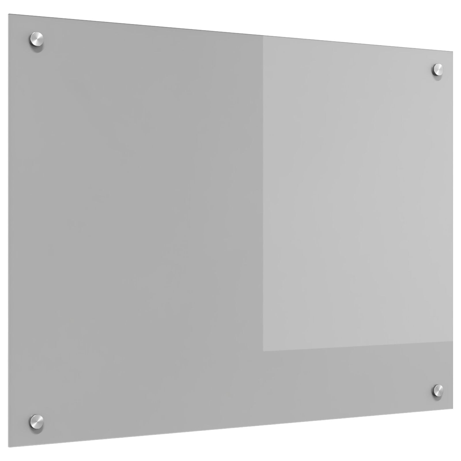 Køkken Backsplash Lysegrå 80x60x0,6 cm Hærdet Glas