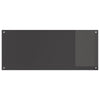 Køkken Backsplash Mørkegrå 120x50x0,6 cm Hærdet Glas