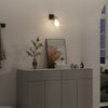 Loftlys med justerbar glaslampeanshade anthracit E27