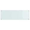 Køkken Backsplash Hvid 120x40x0,6 cm Hærdet Glas