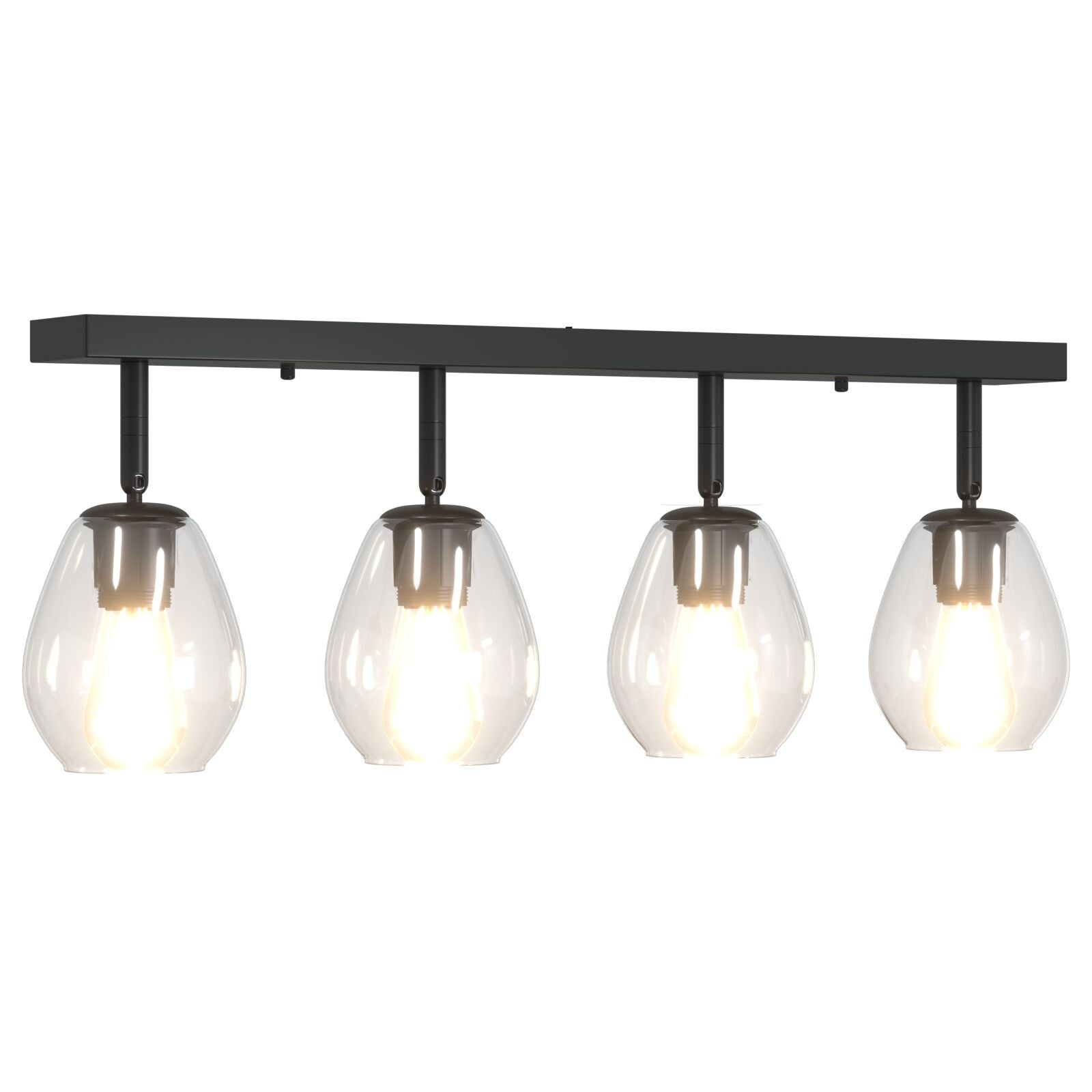 Loftlamper med justerbar glasskærm Anthracite E27