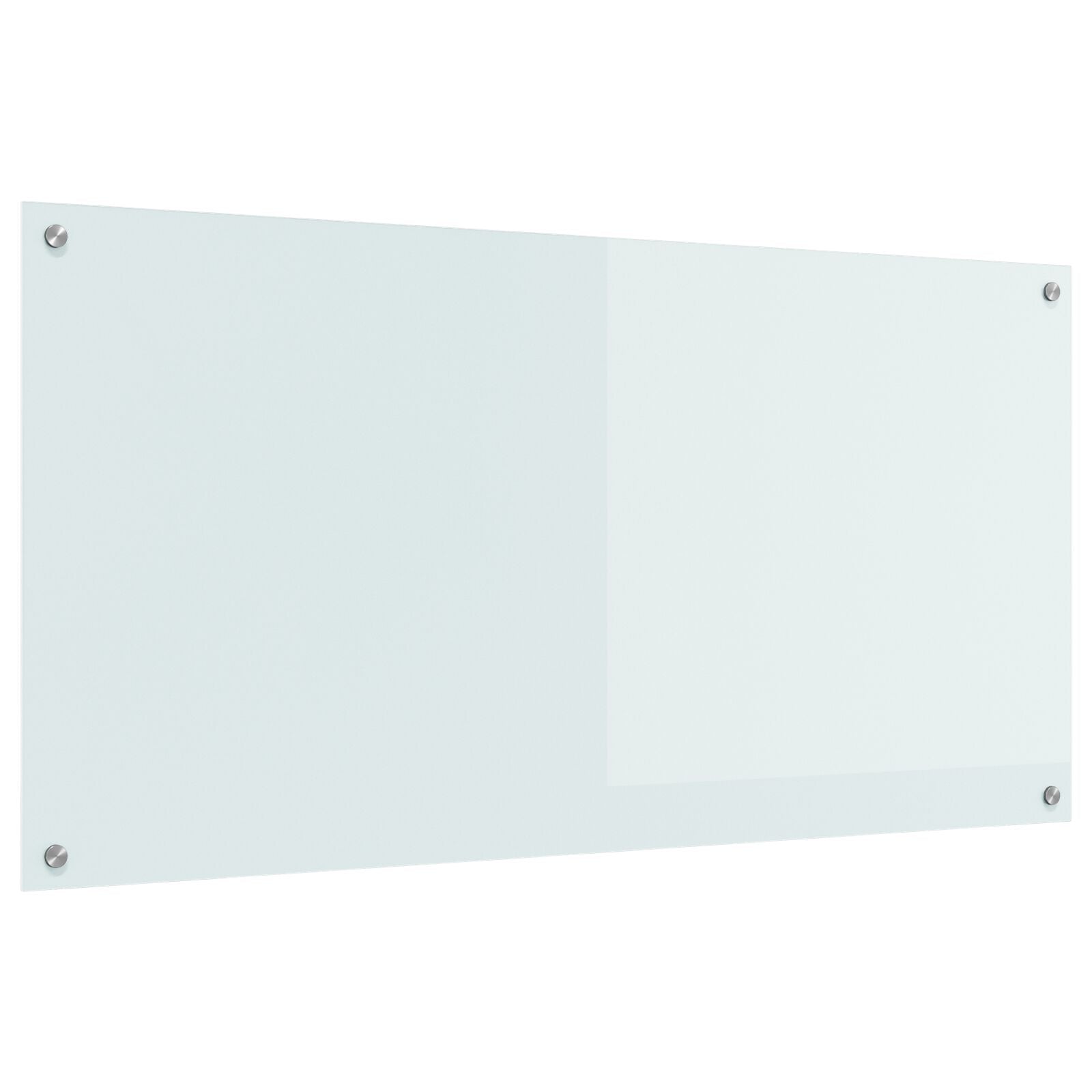 Køkken Backsplash Hvid 120x60x0,6 cm Tempereret Glas
