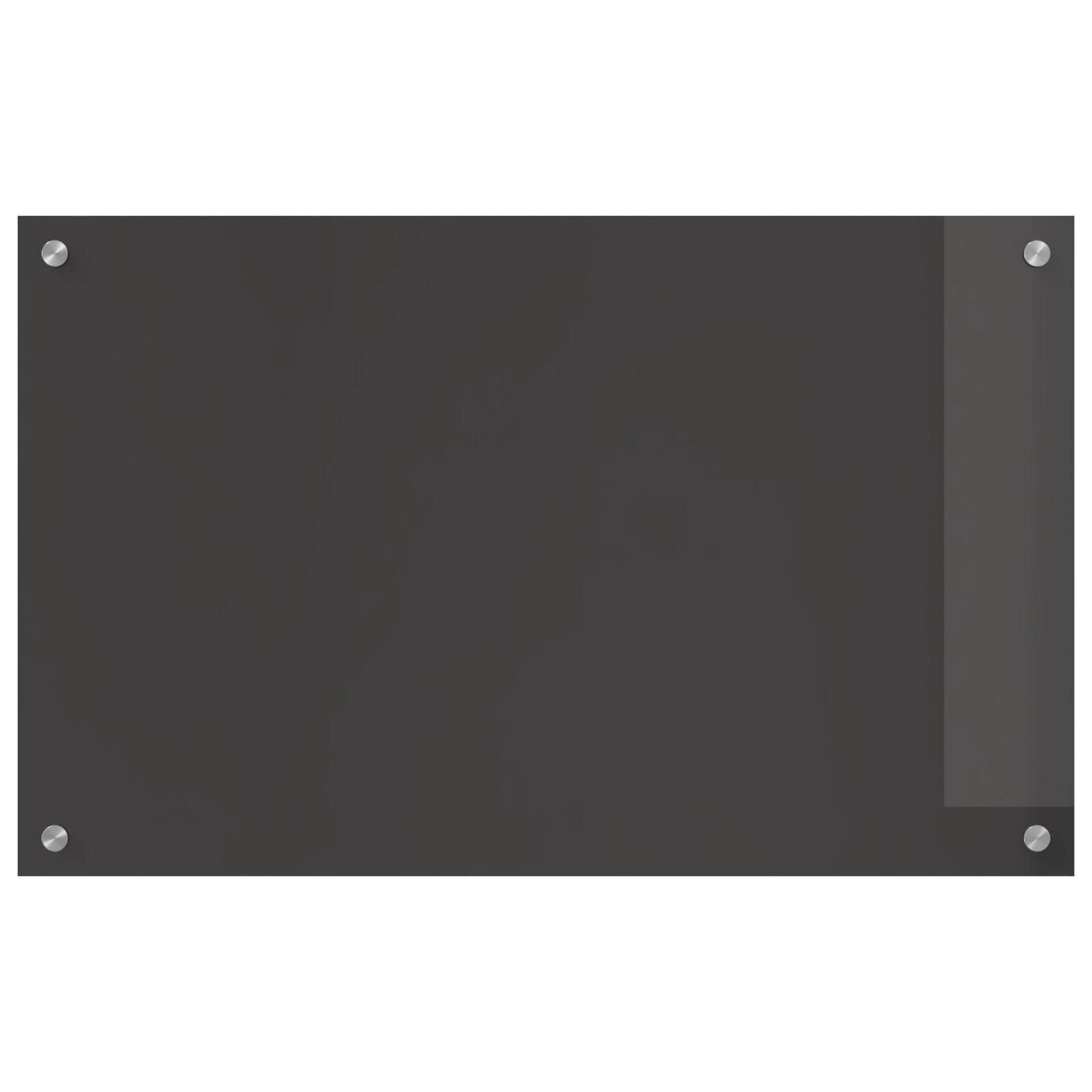 Mørkegrå Køkken Backsplash 80x50x0.6 cm Hærdet Glas