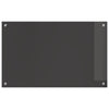 Mørkegrå Køkken Backsplash 80x50x0.6 cm Hærdet Glas