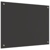 Køkken Backsplash i Mørkegrå - 80x60x0.6 cm Hærdet Glas
