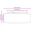 loftlamper flush mount grå Ø 30 cm stof E27
