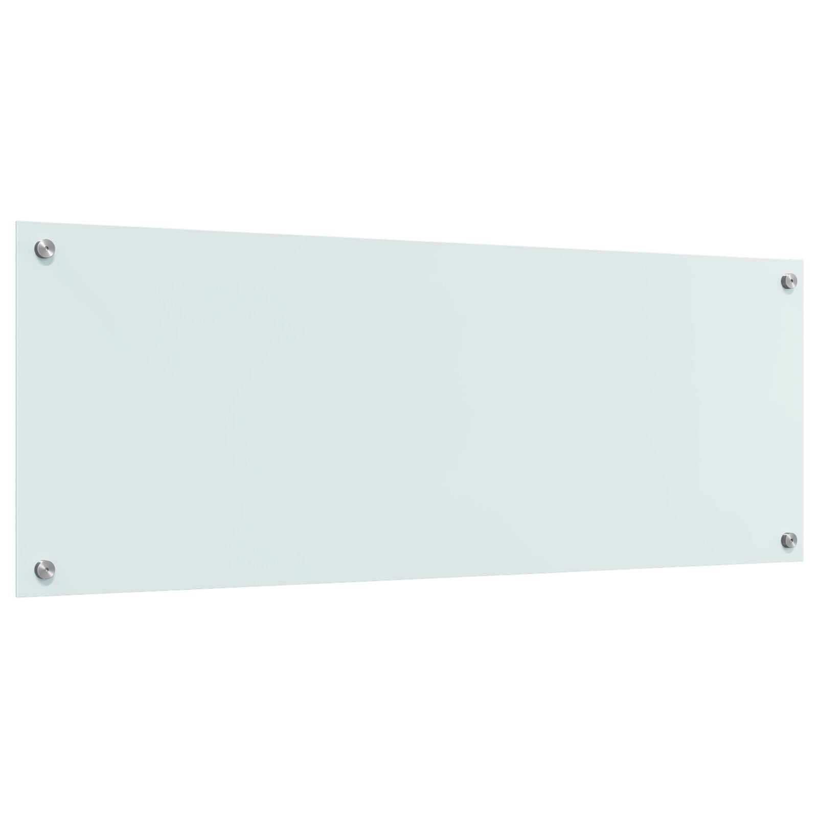 Køkken Backsplash Hvid 110x40x0,6 cm Tempereret Glas