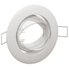 Lamper Sæt af 6 Hvid Plast 9 cm Indbyggede lys Cirkulær