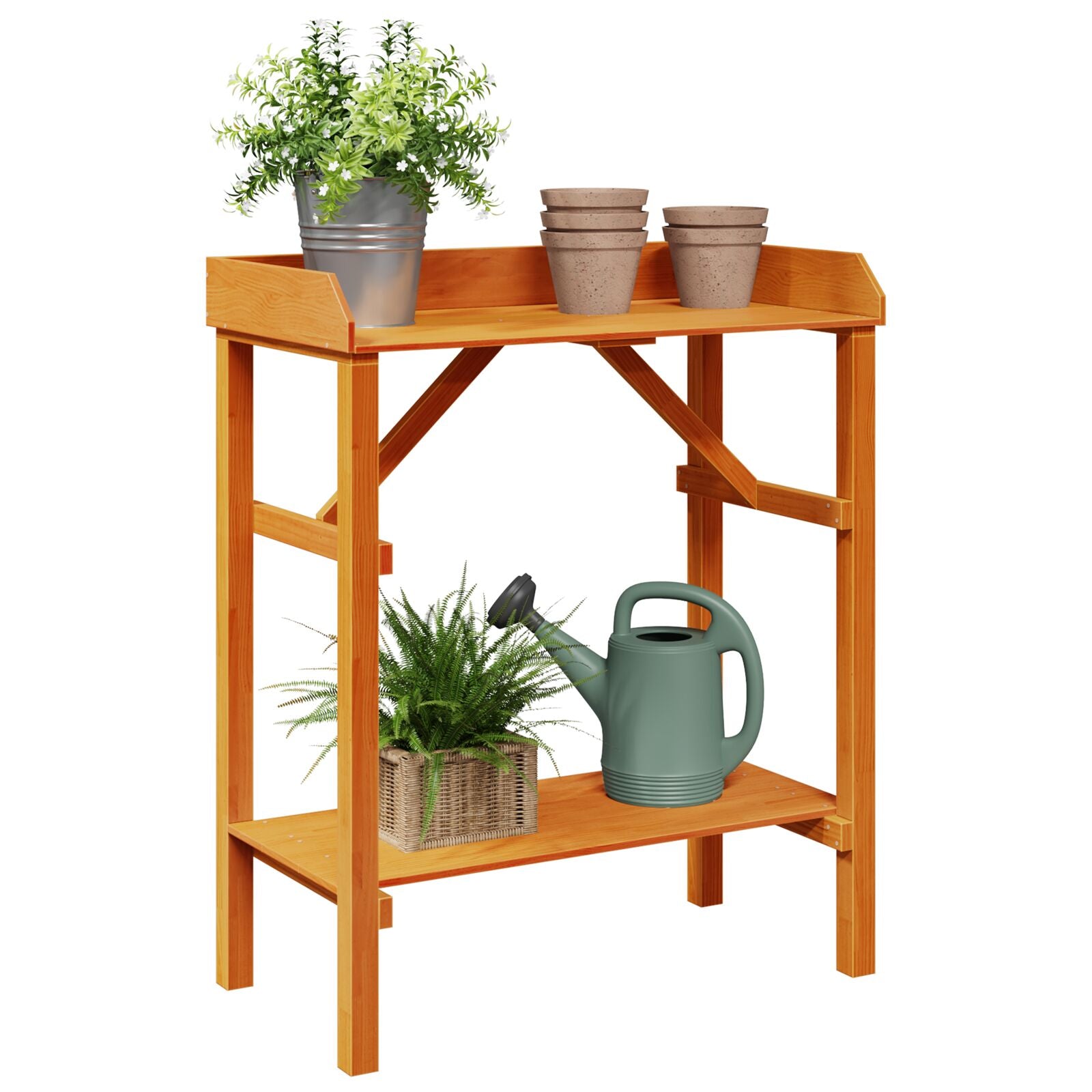 Have Potting Bord Akacietræ 75x40x90 cm Massivt Træ Fyr