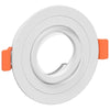 Indbyggede Spotlights 6 stk Rund GU10 Hvid Ø91 mm