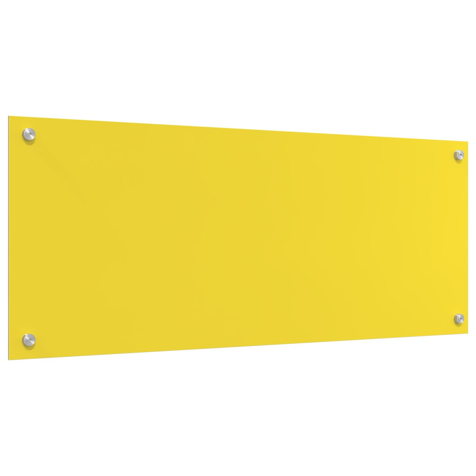 Køkken Backsplash Gul 100x40x0.6 cm Hærdet Glas