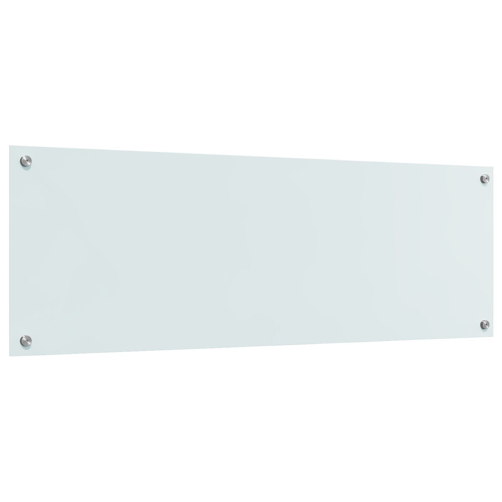 Køkken Backsplash Hvid 120x40x0,6 cm Hærdet Glas