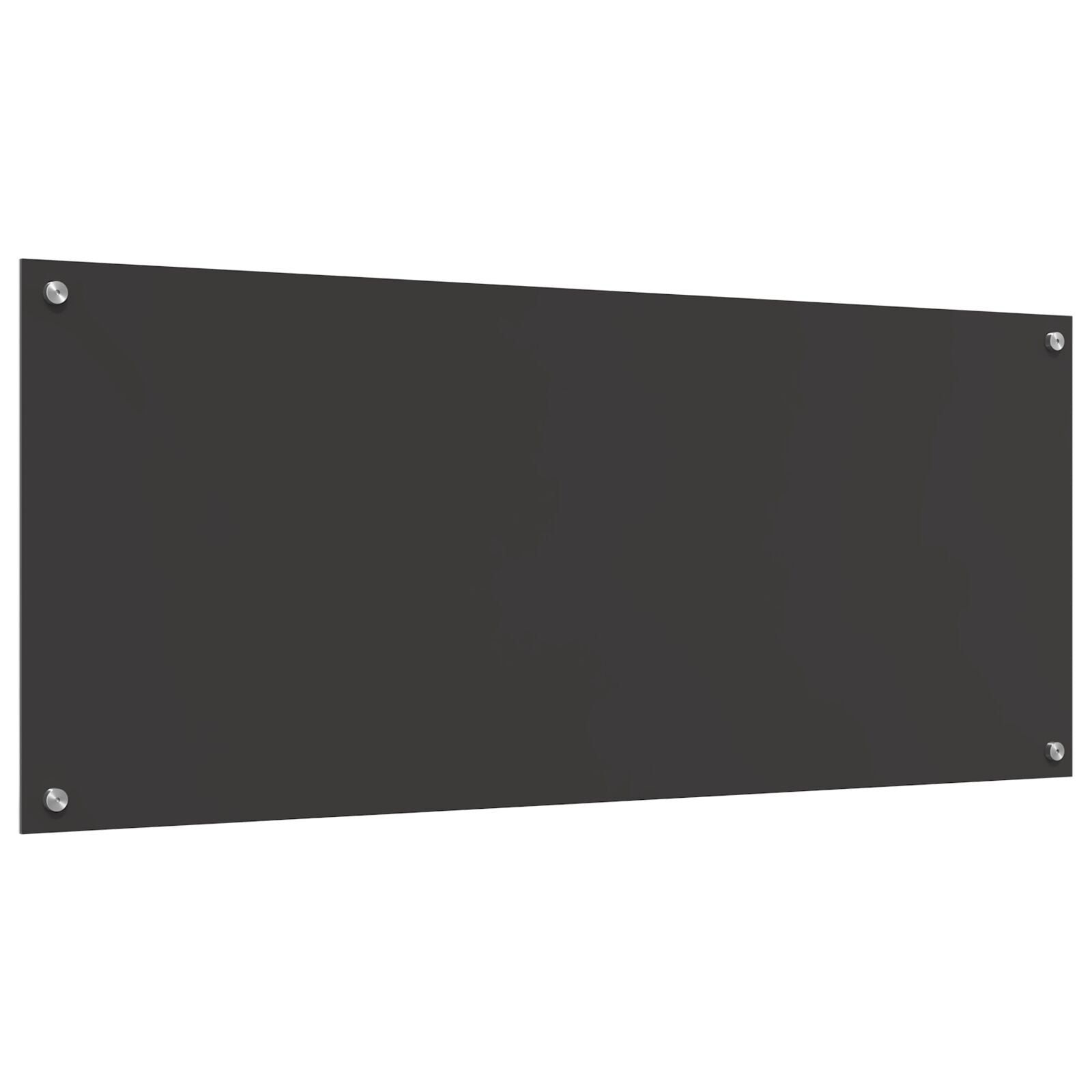 Køkken Backsplash Mørkegrå 120x50x0,6 cm Hærdet Glas