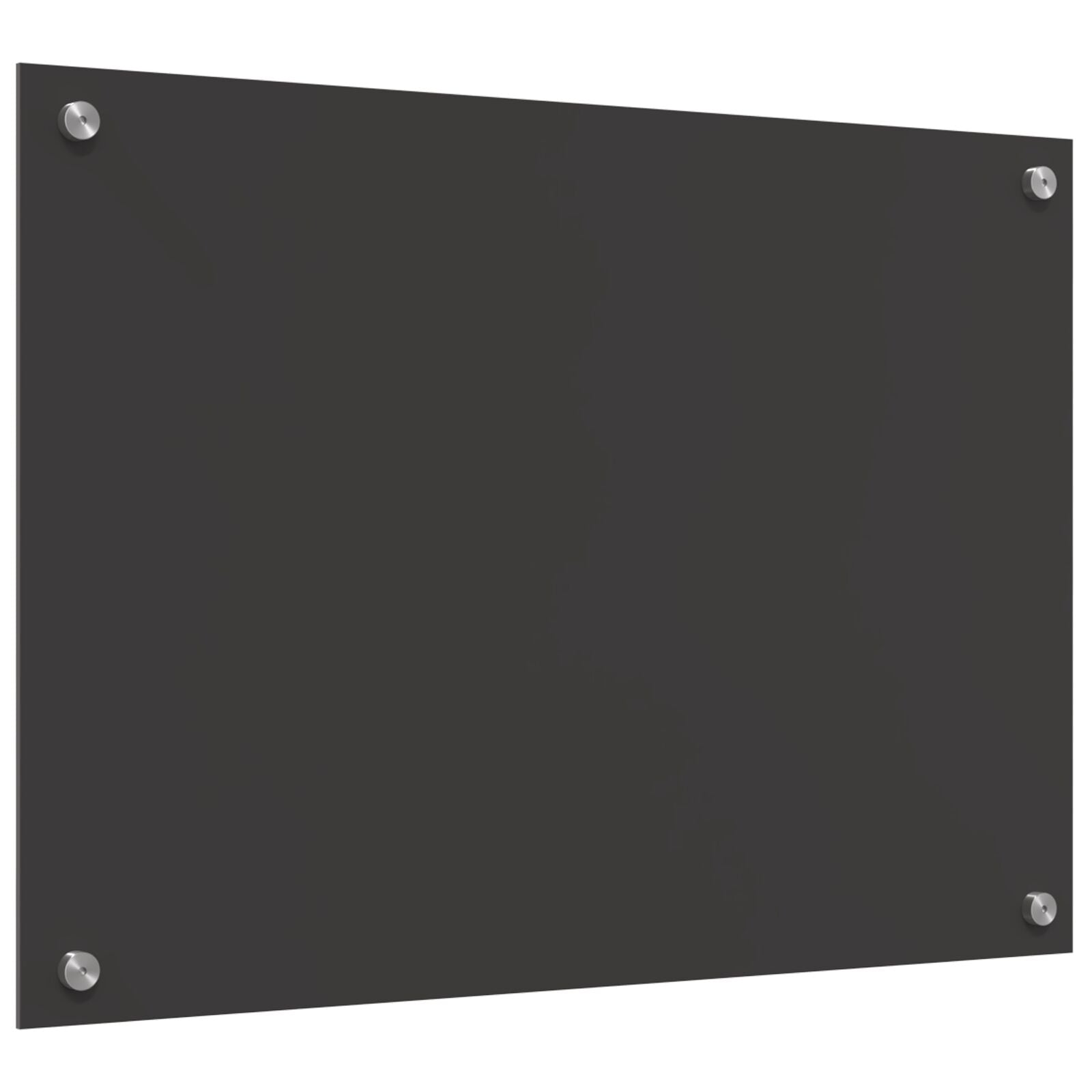 Køkken Backsplash Mørkegrå 70x50x0,6 cm Hærdet Glas