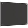 Køkken Backsplash Mørkegrå 70x50x0,6 cm Hærdet Glas