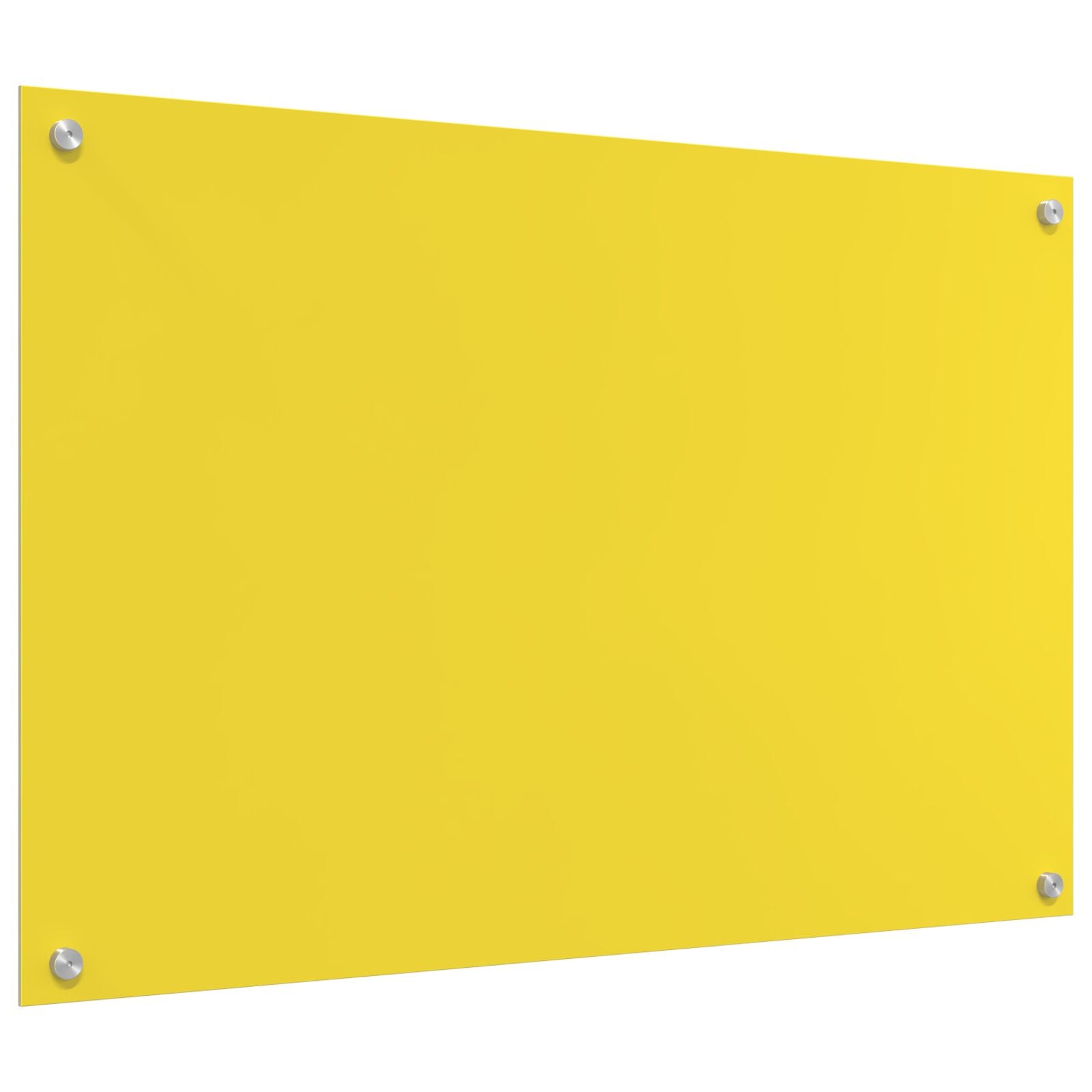 Køkken Bagplade Gul 90x60x0,6 cm Hærdet Glas