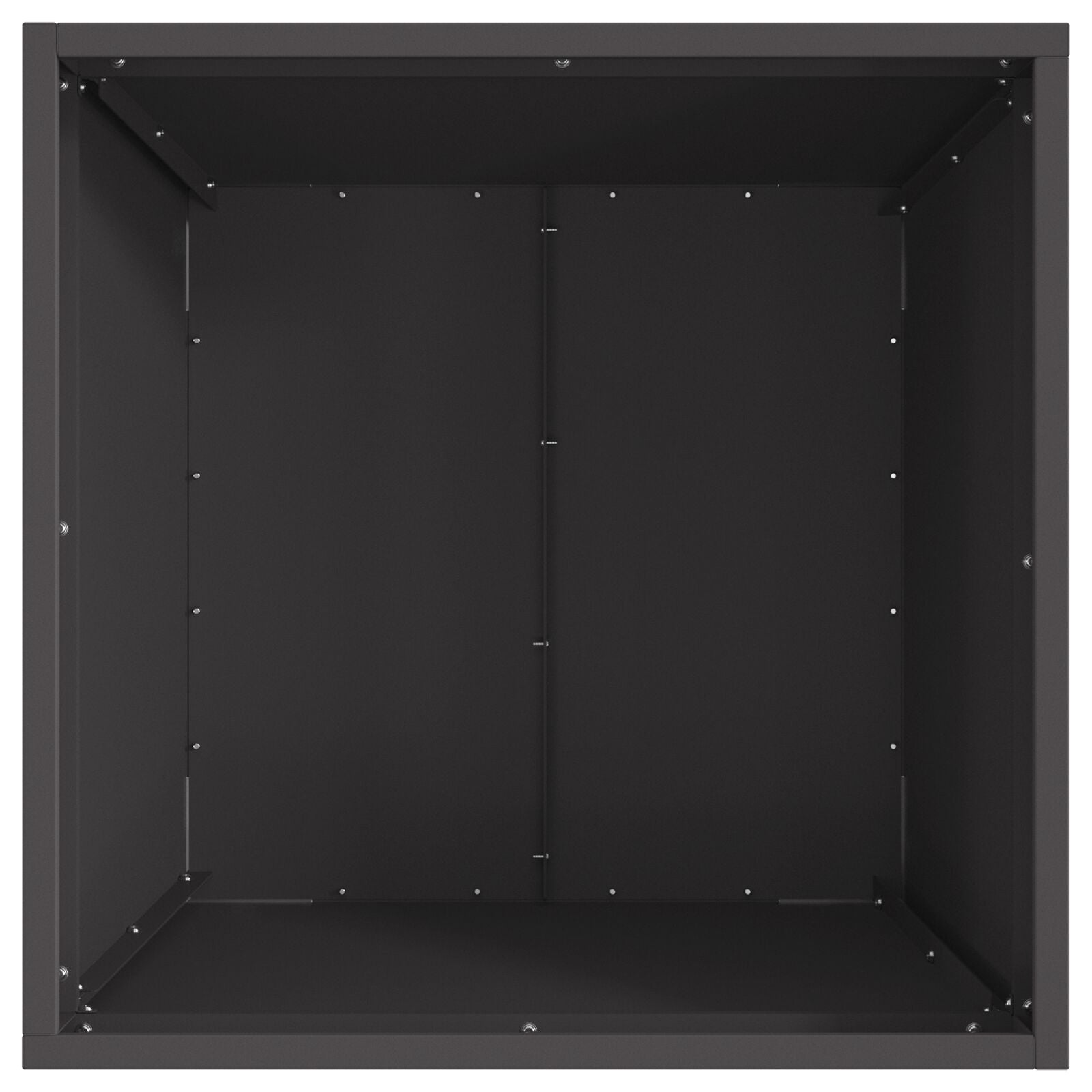 Fyr Firkantet Sort 50x50x30 cm Stål