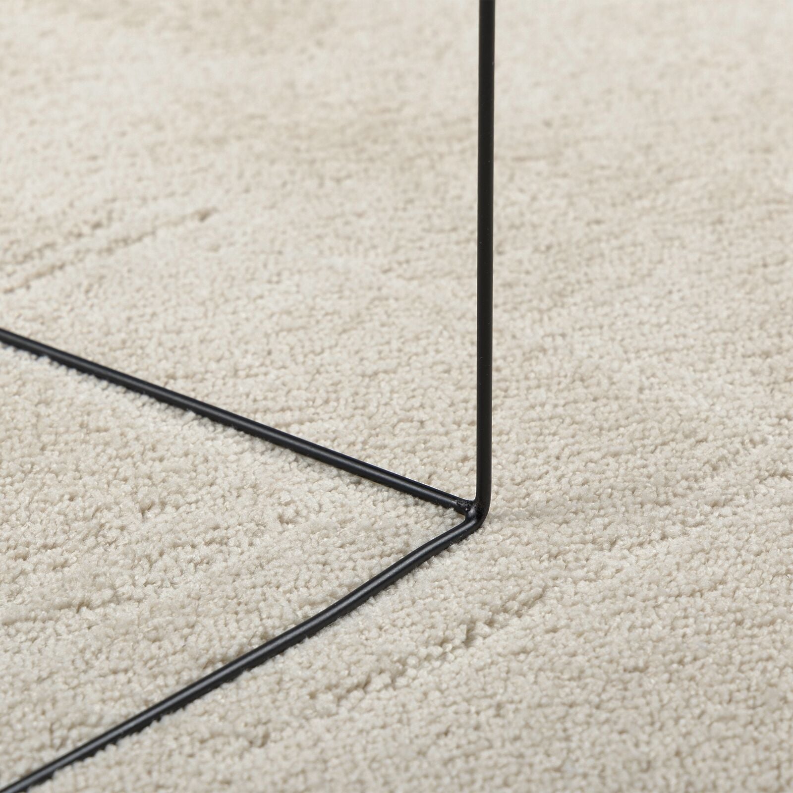 Beige område 140x200 cm Polyester skridsikker