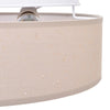 Loftlys med Stjernebelysning Gråbrun Ø 38 cm Stof E27