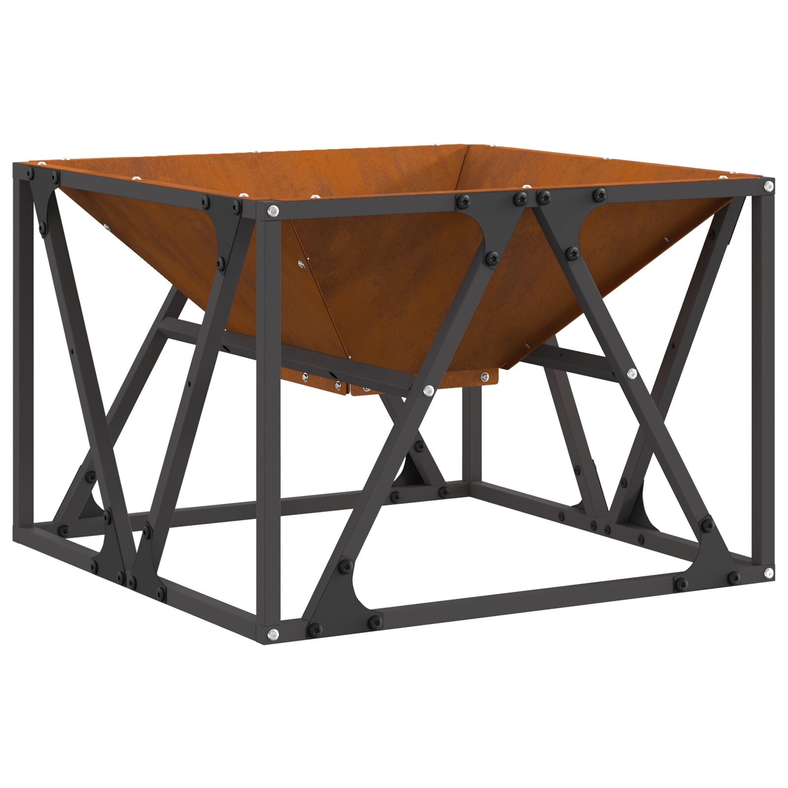 Fyrfadslys Fyrkantet 50x50x35 cm Vejrbestandig Stål