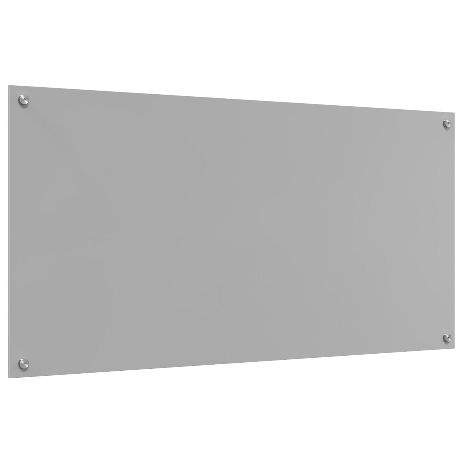 Køkken Backsplash Lys Grå 120x60x0,6 cm Tempereret Glas