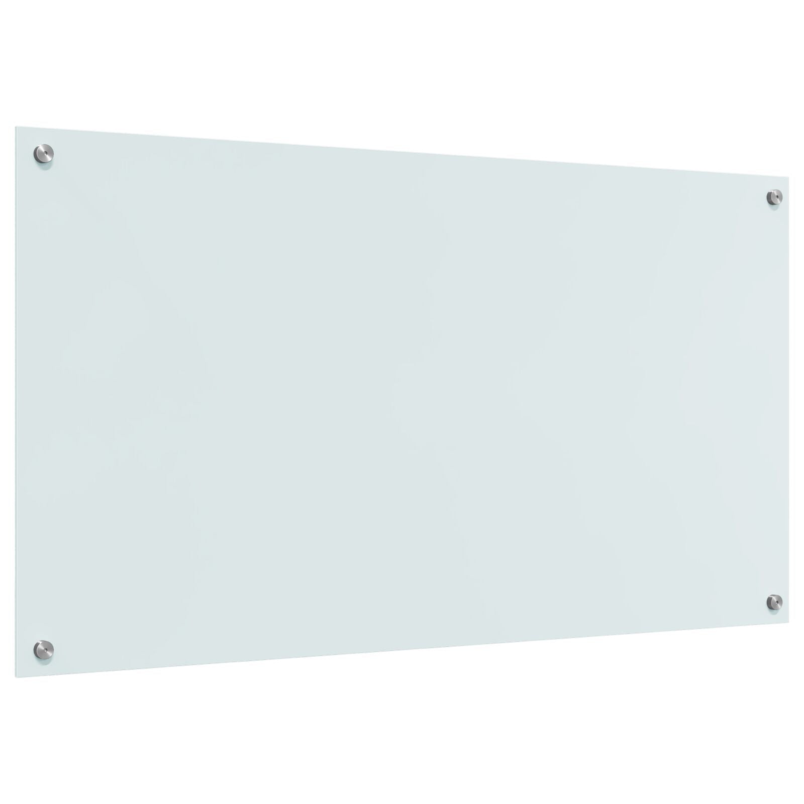 Køkken Backsplash Hvid 110x60x0,6 cm Hærdet Glas