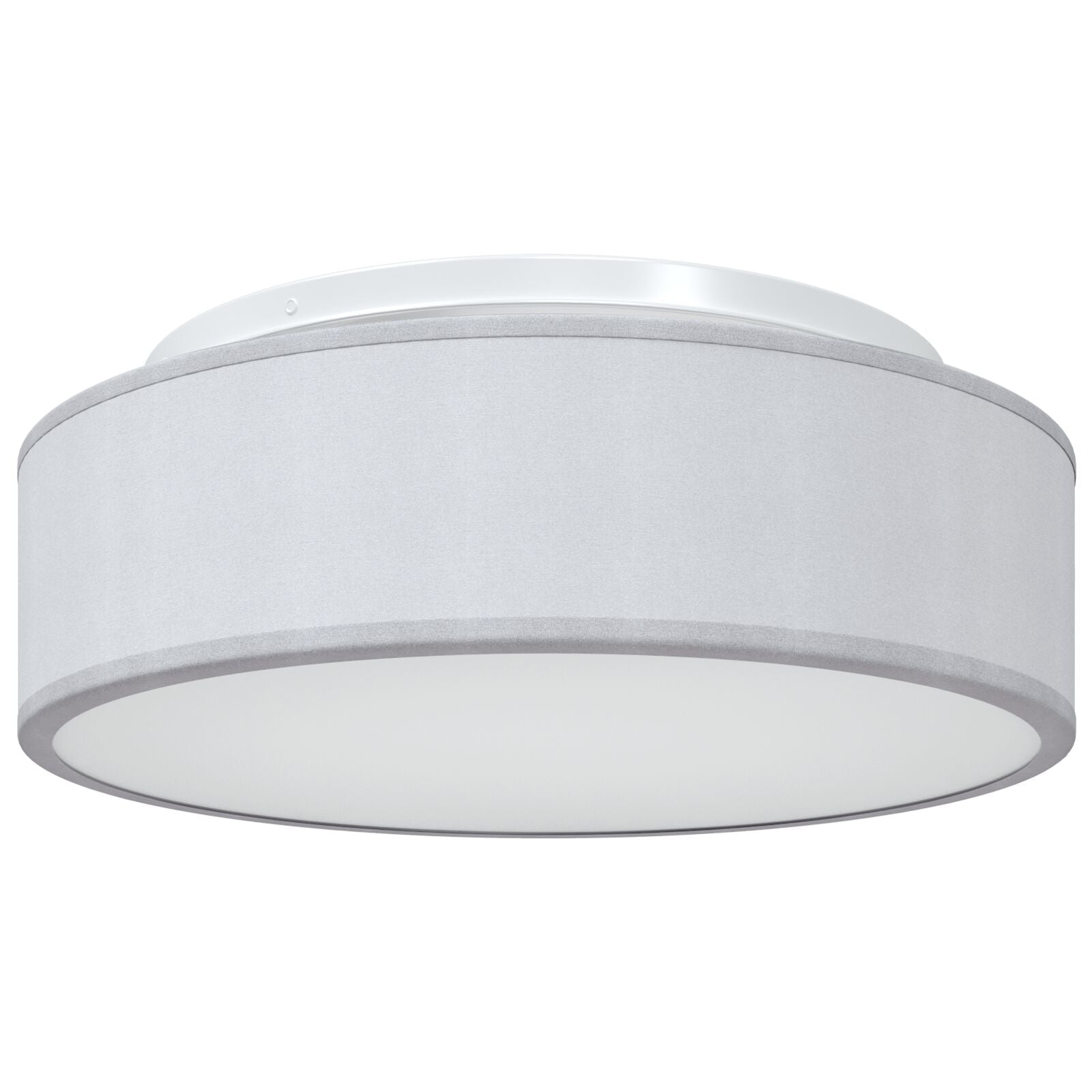 Loftlys Flush Mount Grå Ø 38 cm Stof E27