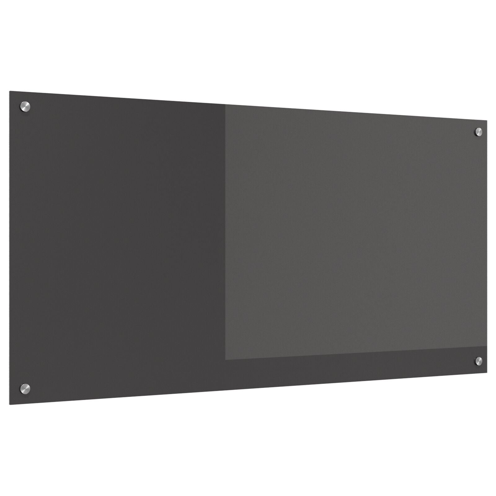 Køkken Backsplash Mørkegrå 120x60x0,6 cm Hærdet Glas