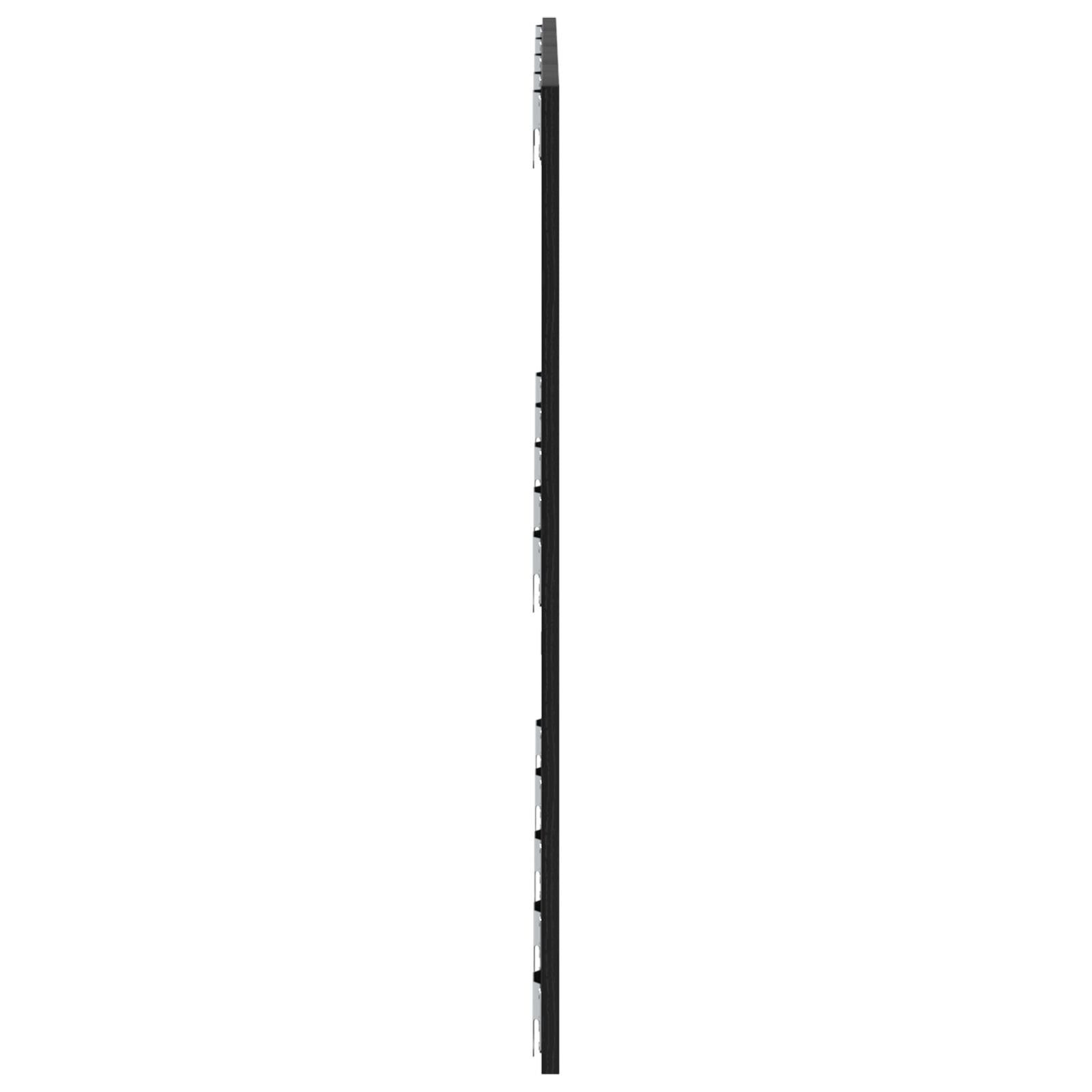 Seng Hovedgærde Sort Eg 120x1,5x80 cm Konstrueret Træ