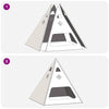 Fyrgrube Pyramid Sort 50x50x51 cm Stål