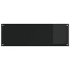 Køkken Backsplash Sort 120x40x0,6 cm Tempereret Glas