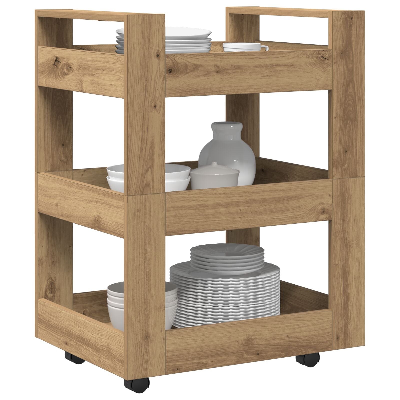 Køkkenvogn Artisan Eg 60x45x80 cm Engineered Wood