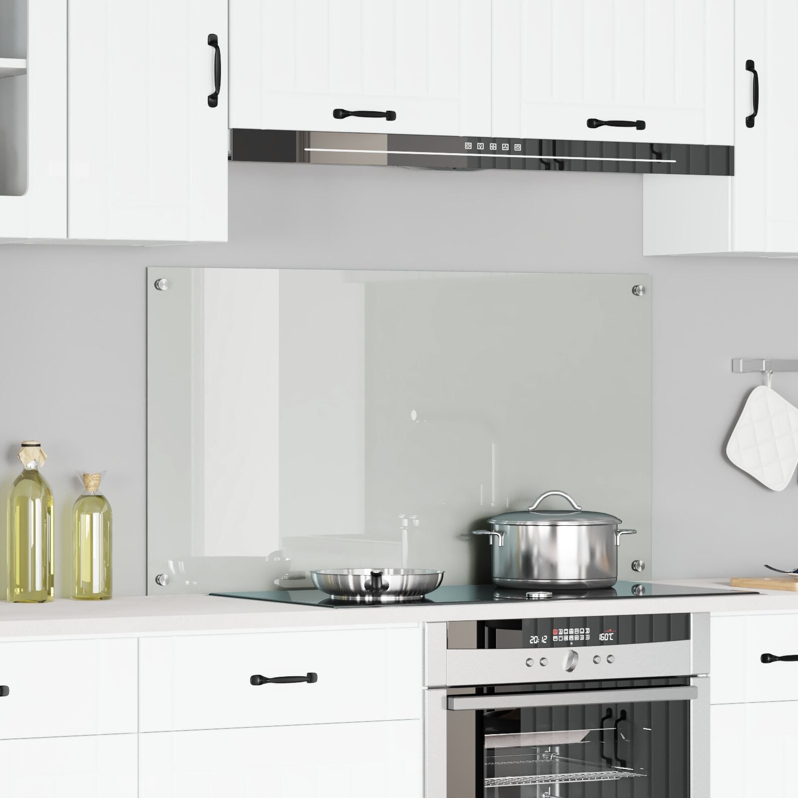 Køkken Bagveggie Transparent 110x60x0,6 cm Hærdet Glas