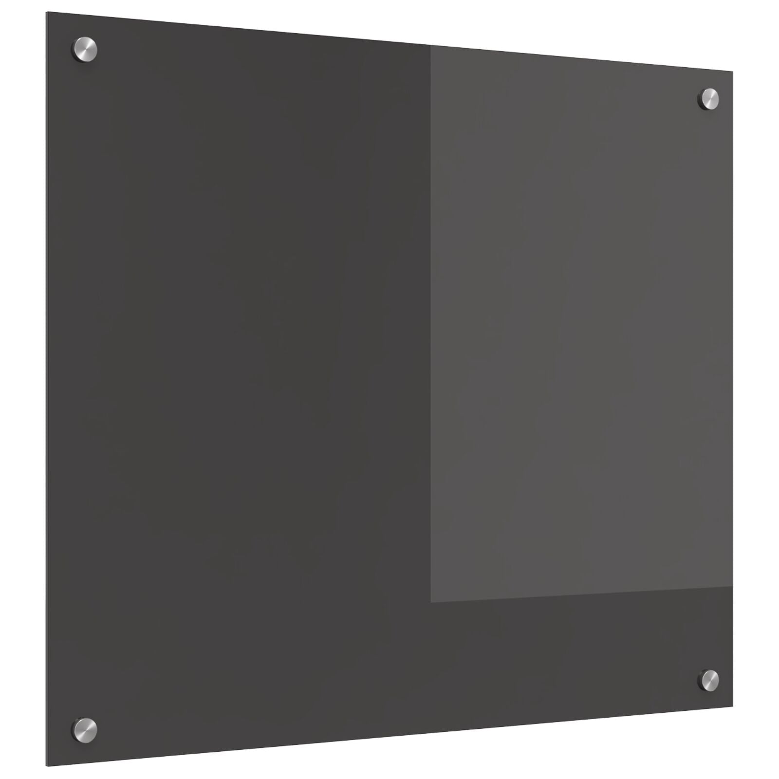 Køkken Backsplash Mørkegrå 70x60x0,6 cm Hærdet Glas