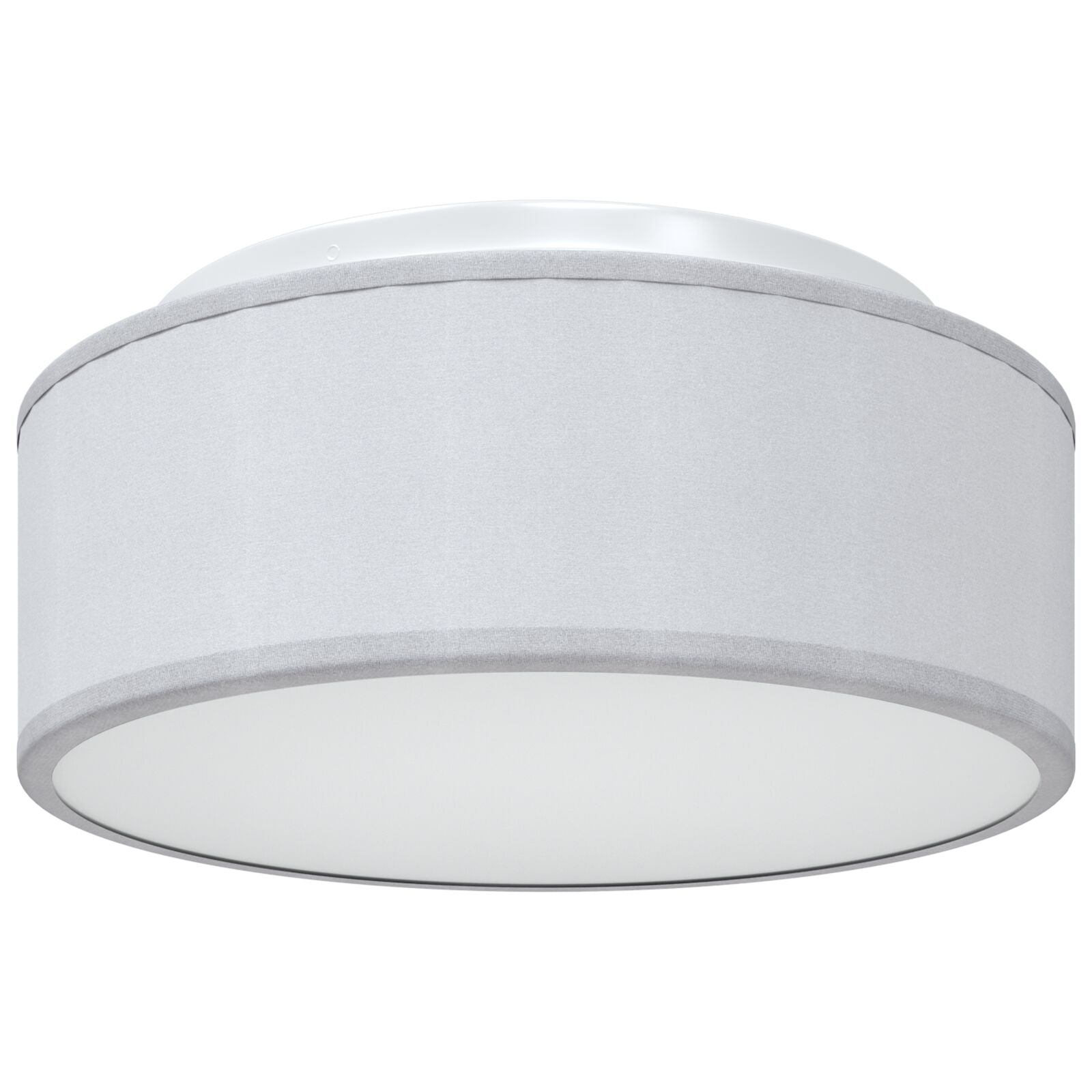 loftlamper flush mount grå Ø 30 cm stof E27