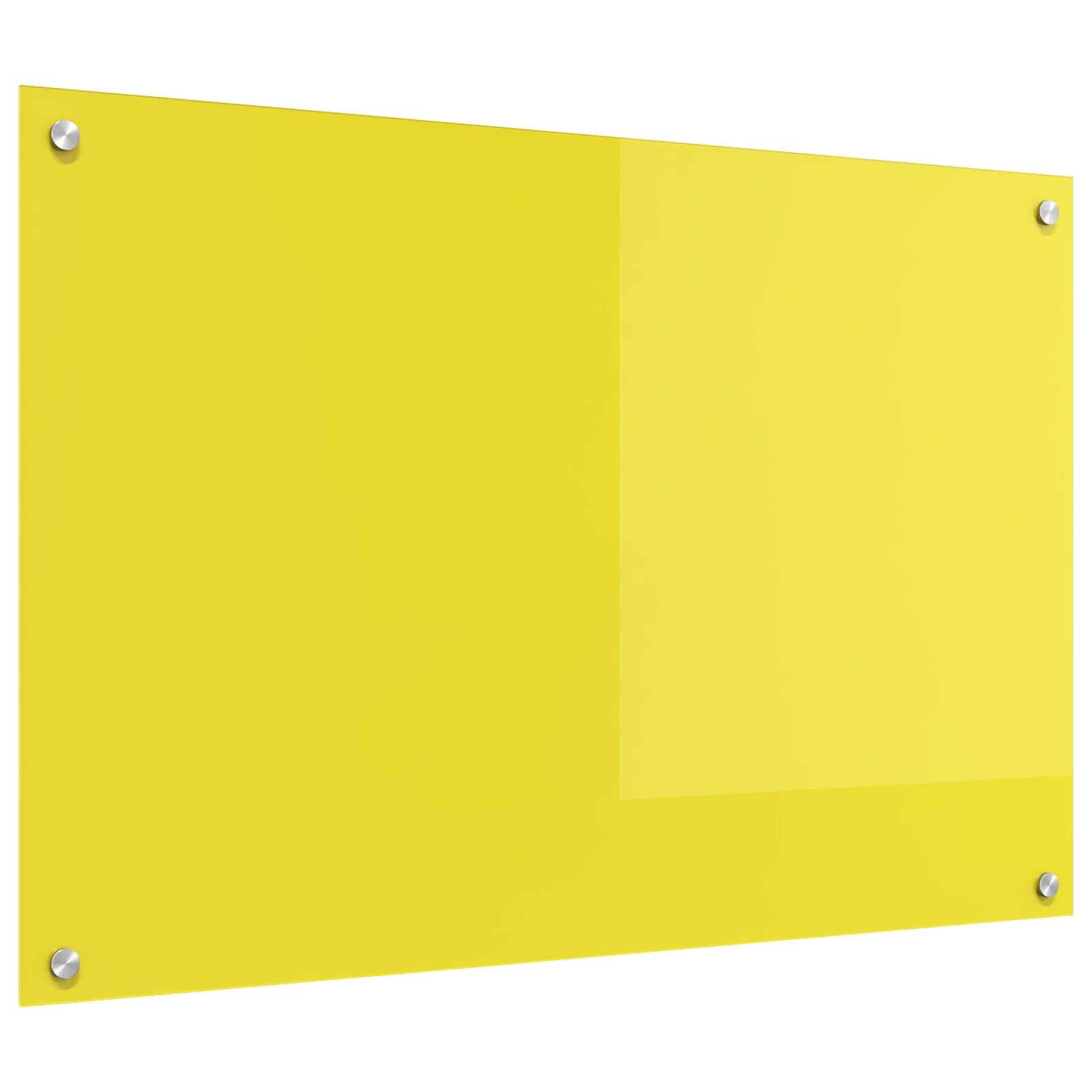 Køkken Bagplade Gul 90x60x0,6 cm Hærdet Glas