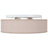 Loftlys Flush Mount Gråbrun Ø 38 cm Stof E27