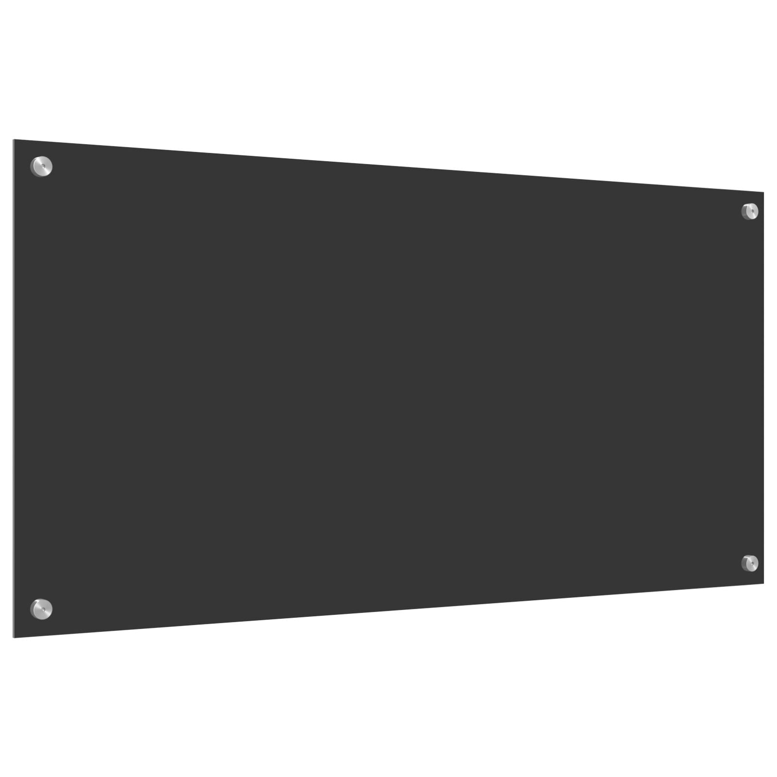 Køkken Baghængning Mørkegrå 100x50x0,6 cm Hærdet Glas