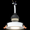 Indbyggede Spotlights 6 stk Rund GU10 Hvid Ø91 mm