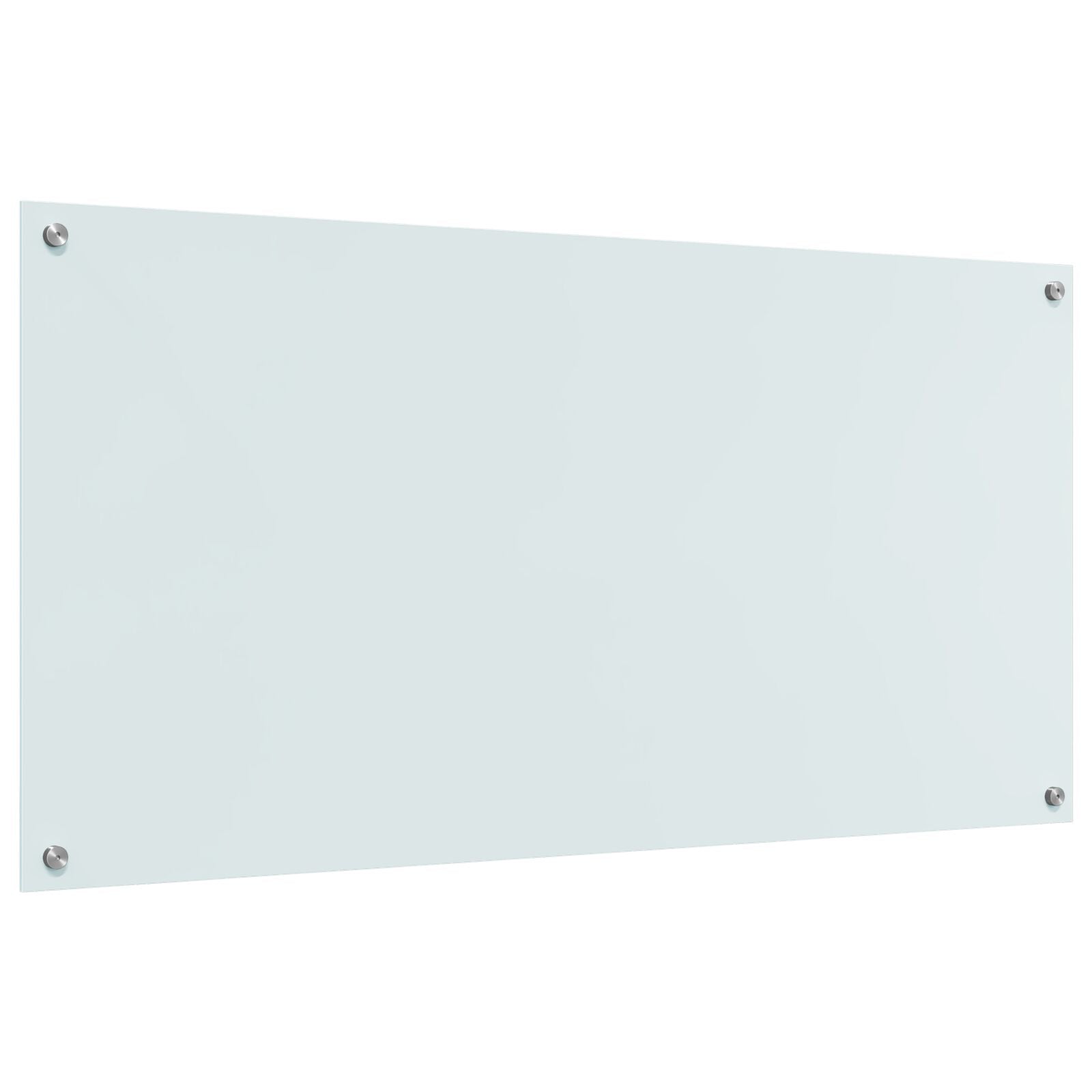 Køkken Backsplash Hvid 120x60x0,6 cm Tempereret Glas