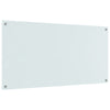 Køkken Backsplash Hvid 120x60x0,6 cm Tempereret Glas