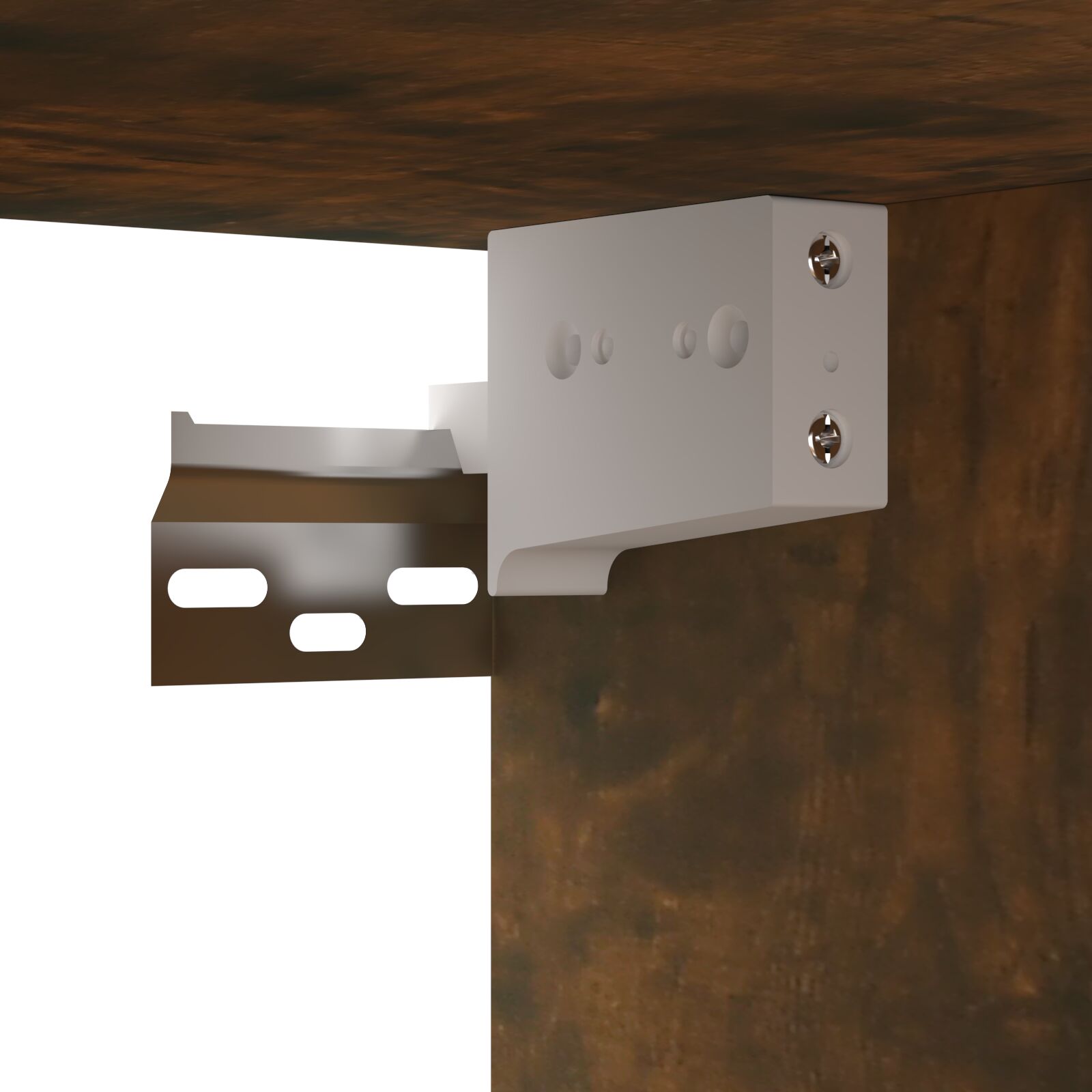 tv-skabe 2 stk. 60x30x30 cm konstrueret træ røget egetræ