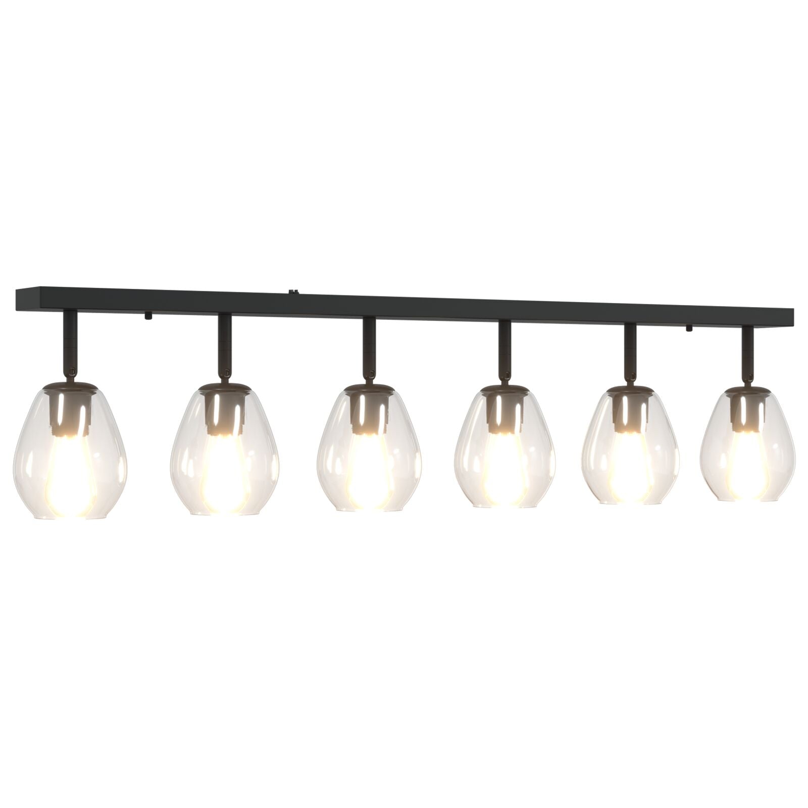 Loftlamper med Justerbar Glaslysestage i Antracit E27