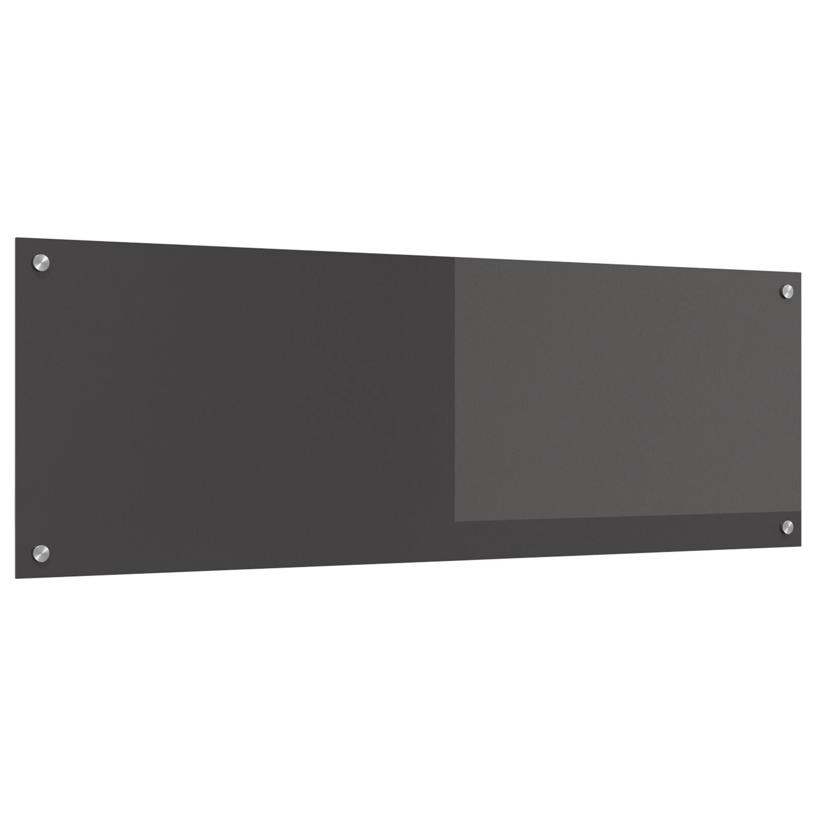 Køkken Bagrude Mørkegrå 120x40x0,6 cm Hærdet Glas